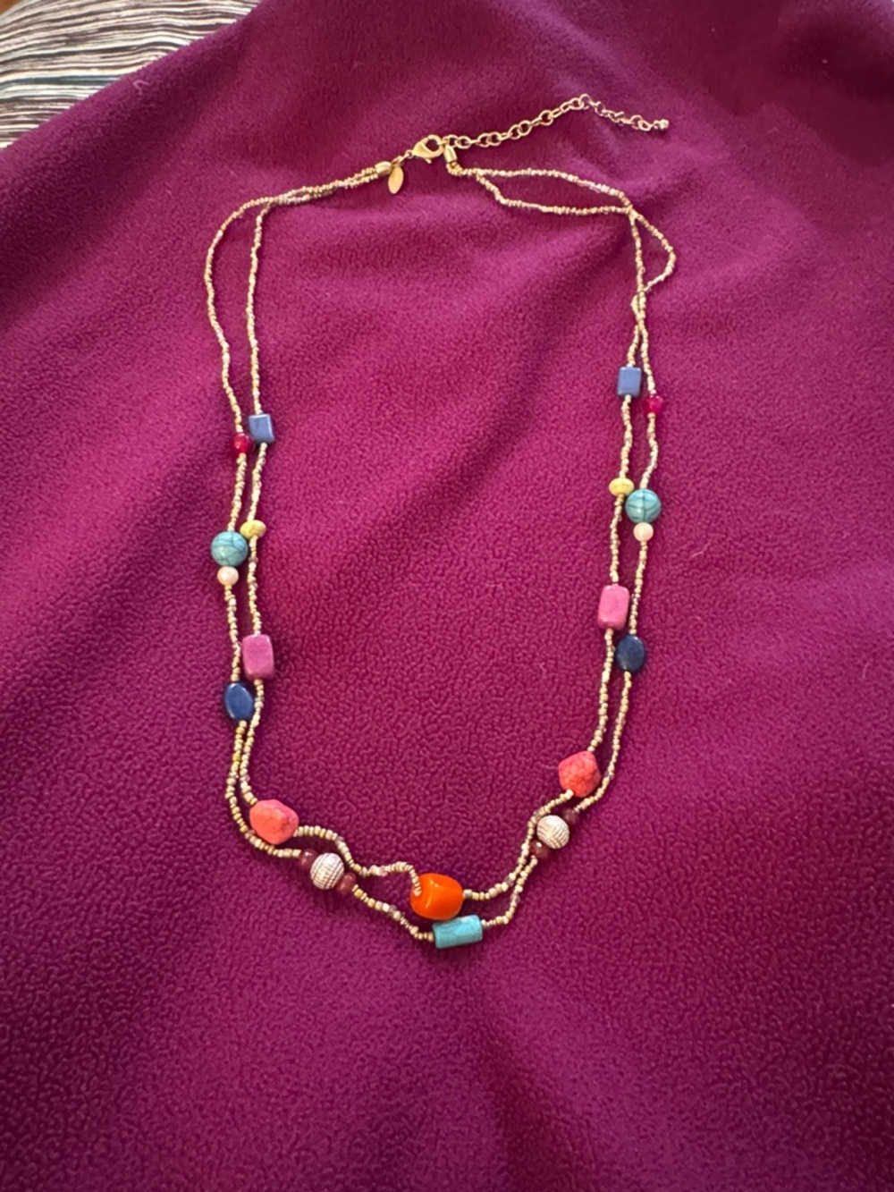 Chico’s, Multi-Color Beaded Layered Necklace - Women Jewelry